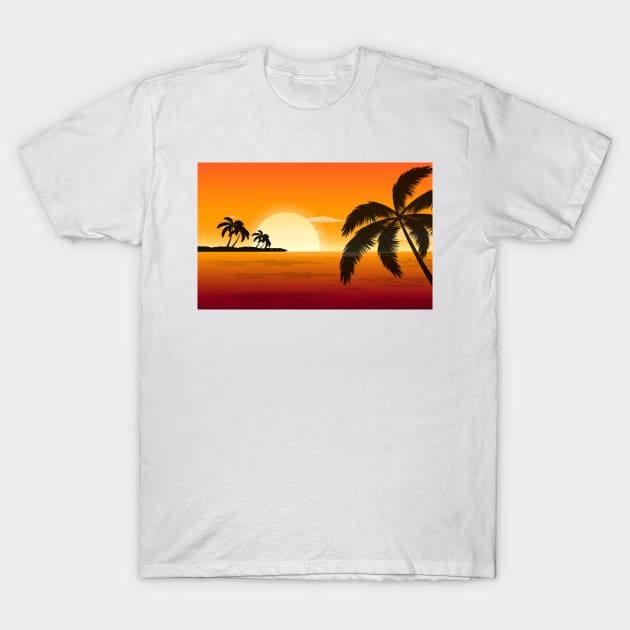 Punta Cana Sunset T-Shirt by icdeadpixels